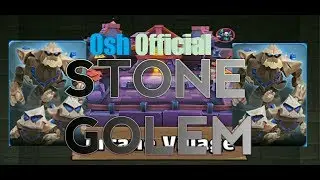 Clash of wizards stone golem strategy/gameplay!!!