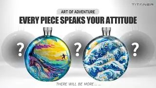 Now on Kickstarter: Art Of Adventure: TITANER Colored Titanium Hip Flask