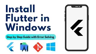 Flutter Install: How to install Flutter in windows 10 with android studio #flutter #androidStudio