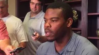 Alabama RB Damien Harris talks fall camp