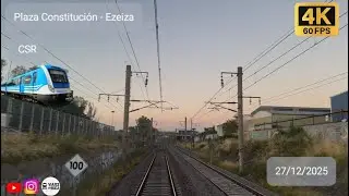 Cabview | Trenes Argentinos | Plaza C. - Ezeiza | 27/12/25 #transport #train #railway #viral 