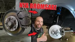Monterar nya bromsar p&aring; VOLVO 740 TURBO! [#89]