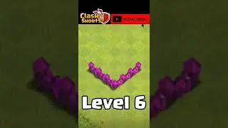 Clash of clans All Level Walls | Level 1 to Level 15 walls #Coc #Shorts #Clashshorts