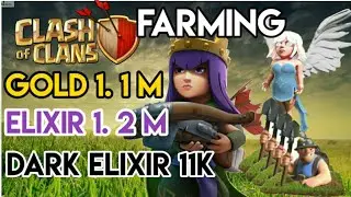 Farming|| Queen walk with miners|| Clash of clans