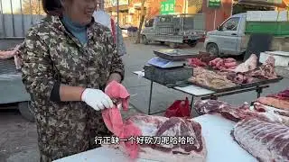 The post -90s female boss pork was on fire, and more than 500 catties of big pigs sold half a head
