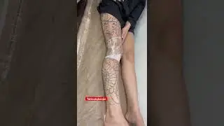 Game na full leg tattoo japanese trad #trending #tattoo #tattoofun #shorts #fypシ #trend #trending