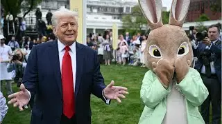 Donald Trump mocks moment Joe Biden was saved by the Easter Bunny