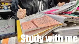 STUDY WITH ME 2hrs | Background noise,no music,no break | ASMR | real time｜motivation