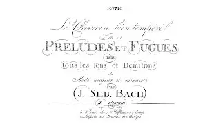Johann Sebastian Bach - Prelude and Fugue in B-flat minor, BWV 891