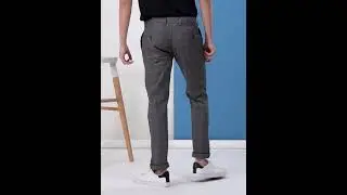 Stylish Skinny Fit Glen Plaid Trousers