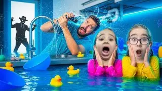 Zeynep Zümra Mutfağı Su Bastı!! Babam Boruları Patlattı! Evimize Hırsız Girdi!