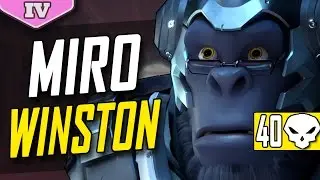 LUNATIC-HAI MIRO BEST WINSTON IN THE WORLD 63% KILL PARTICIPATION [ OVERWATCH TOP 500 SEASON 4 ]
