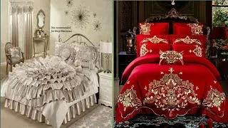 Bridal bed sheets design/wedding bed sheets design ideas