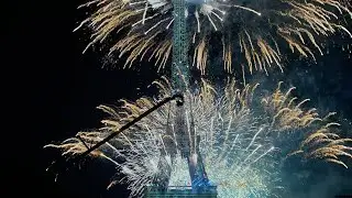 Epic Fireworks at Eiffel Tower, Paris on Bastille Day (14th July, 2023) - Full video
