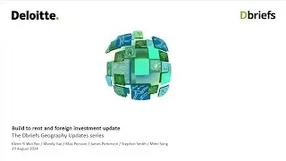 Build to rent and foreign investment update