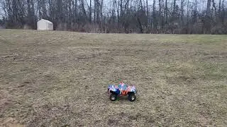wendigo redcat with a  proline body chevy step side #Amazon #ExtremeRC a little back yard fun