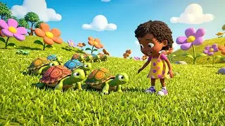 Seven Little Turtles Crawl Crawl Crawl | Nursery Rhymes for Kids & Baby Songs