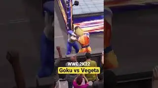 Wwe 2k22 goku vs vegeta #wwe2k22 #gokuvsvegeta #goku