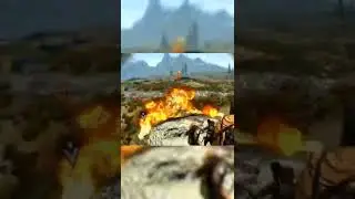 Skyrim: Vs A Dragon In VR | #shorts #skyrimvr