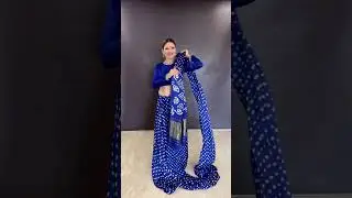 Viral Infinity drape full tutorial ❤️ #infinity #bandhani