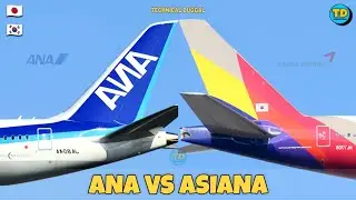 ANA All Nippon Airways Vs Asiana Airlines Comparison 2023! 🇯🇵 Vs 🇰🇷