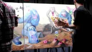 Artists Dan & Tim Plumley Live Painting - 2009 Hell City Tattoo Festival, Columbus, Ohio