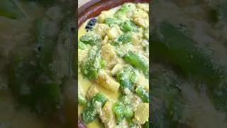 Easy Jhinge Posto Recipe | Bengali Style Ridge Gourd Curry 🍴#shorts #cooking #villagefood #viral