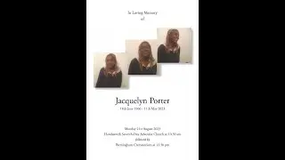 In Loving Memory Of Jacquelyn Porter