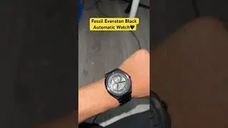 Fossil Evanston Black Automatic Watch #fossil #watch #fashion #style #black #explore #beautiful