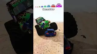 Может ли монстр-трак остановить большие и маленькие машины? #шорты | BeamNG.Drive