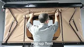 Pop up Hard Shell Roof Top Tent with roof racks
