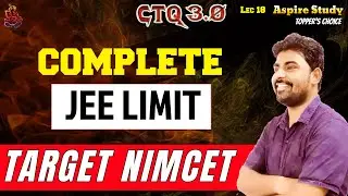 NIMCET & JEE Limit Previous Year Questions 18 with Concept and Trick