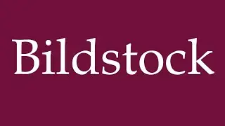 How to Pronounce ''Bildstock'' (Wayside shrine) Correctly in German
