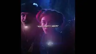 Can she really swim? 😱 #fyp #disney #descendants #shorts