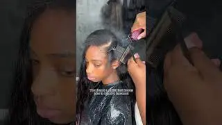 How to blend a leaveout #leaveout #hairextensions #sewins