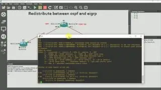 redistribute between ospf and eigrp