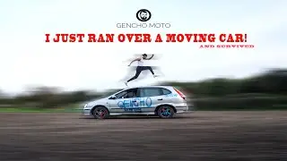 &pound;350 Rally Car Challenge Part 2  - I JUST RAN OVER A MOVING CAR!