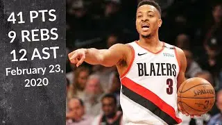 CJ McCollum 41 PTS  9 REBS 12 AST | Blazers vs Pistons | Full Highlights 2/23/2020