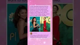 In 2021, Zendaya became the first woman to win an Emmy for Lead Actress in a Drama Series twice