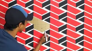 New 3D wall paiting design ideas || optical illusion 3D paint