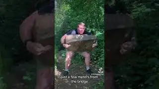 The 183kg &ldquo;Coffey Stone&rdquo;, Clare Glens, Co. Tipperary, Ireland.