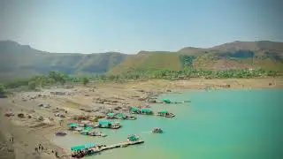 Khanpur dam view drone shot drone view eagle eye view of Khanpur dam kpk.