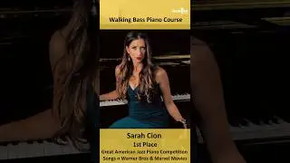 Walking Bass Piano Course with @SarahJaneCion88 #jazzpiano #pianocourse #pianolessons