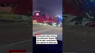 Medical helicopter crashes on California highway