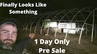 Building A Hoop Building At Night Update- Pre Order Carhartt's 1 Day Only!!!!