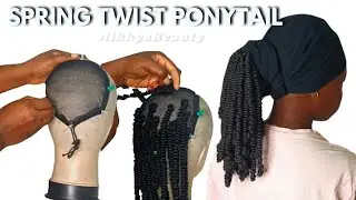 DIY: How To Make Passion Spring Crochet Twist Ponytail / Easy To Make For Beginners