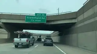 Driving to Warren, Michigan from Southfield, Michigan. May 2022