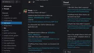 Reply as the thread in Slack