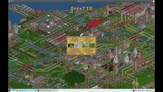 kostenlose Wirtschafts und Transportsimulation OpenTTD. die Spieleinstellungen mit KI Gegner