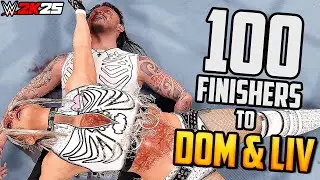 100 финишных ударов Доминику Мистерио и Лив Морган в WWE 2K25!